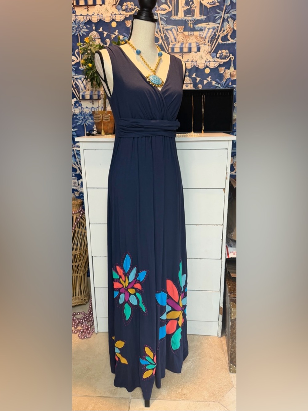 Boden Navy Sundress Size 8L